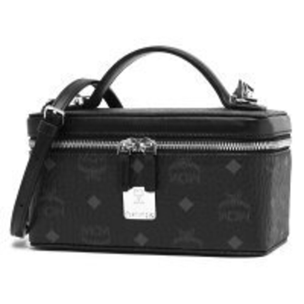MCM Rockstar Vanity Case Shoulder Bag Crossbody Visetos Black